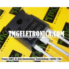 40N120T2 - Transistor 40N120 IGBT in 2nd Generation TrenchStop K40T1202 - 1200V 75A - TO-247-3 - IKW40N120T2  - Transistor IGBT K40T1202 - 1200V 75A
